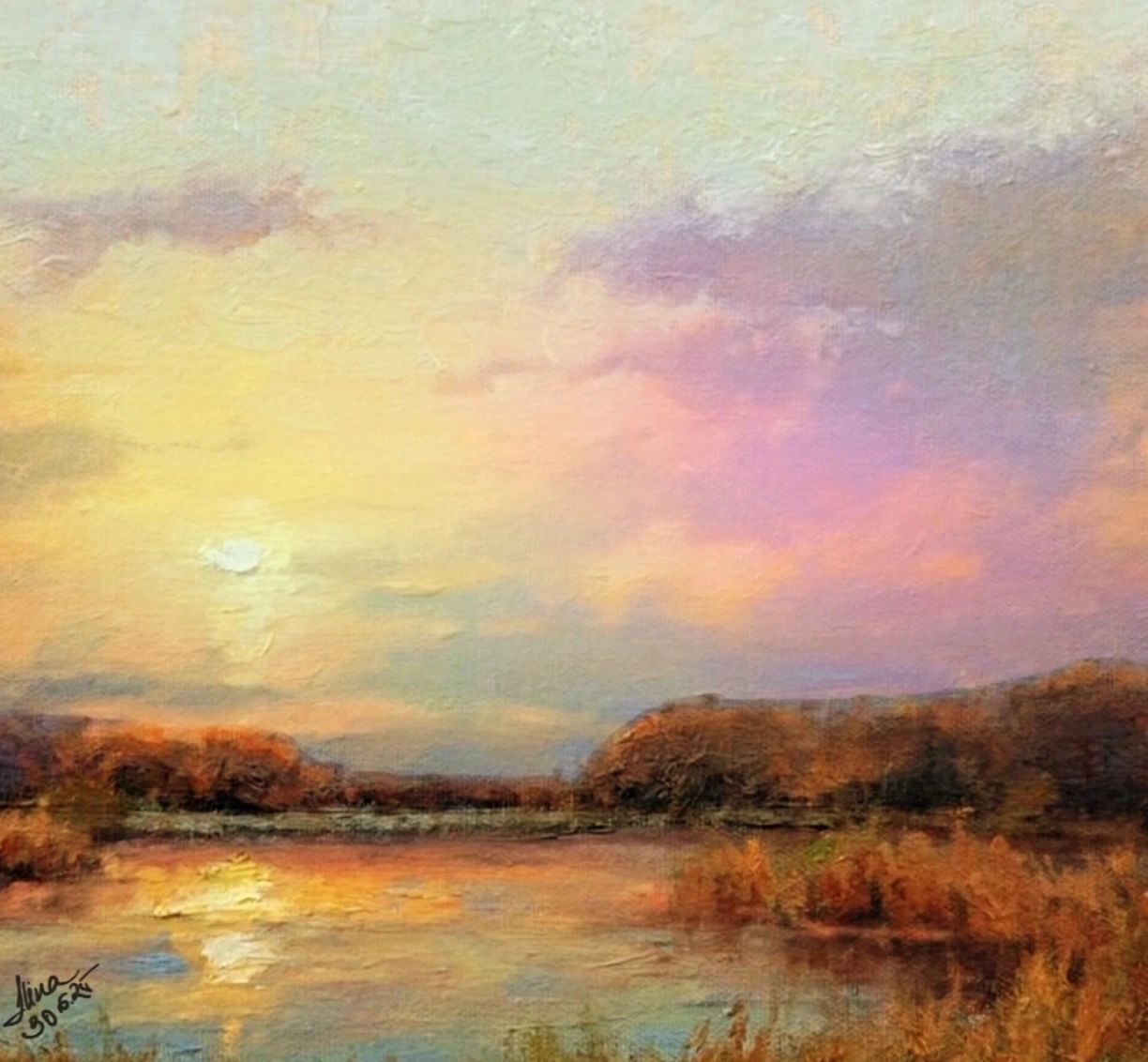 ArteDiAlina.com painting: Left Sun